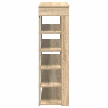 Ράφι παπουτσιών vidaXL Sonoma Oak 80x30x98cm Κατασκευασμένο ξύλο