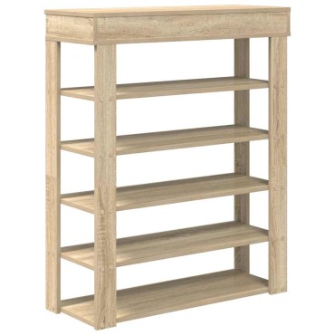 Ράφι παπουτσιών vidaXL Sonoma Oak 80x30x98cm Κατασκευασμένο ξύλο
