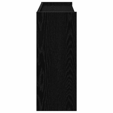Ράφι παπουτσιών vidaXL Μαύρο 80x25x62cm Κατασκευασμένο ξύλο
