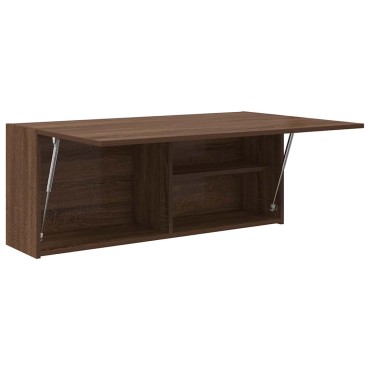 vidaXL ντουλάπι τοίχου μπάνιου καφέ δρυς 100x25x40cm
