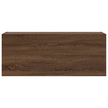 vidaXL ντουλάπι τοίχου μπάνιου καφέ δρυς 100x25x40cm