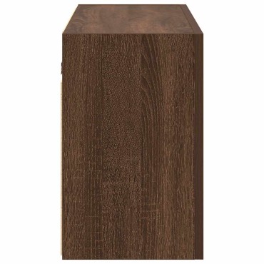 vidaXL ντουλάπι τοίχου μπάνιου καφέ δρυς 100x25x40cm