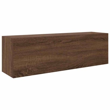 vidaXL ντουλάπι τοίχου μπάνιου καφέ δρυς 100x25x30cm