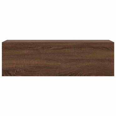 vidaXL ντουλάπι τοίχου μπάνιου καφέ δρυς 100x25x30cm