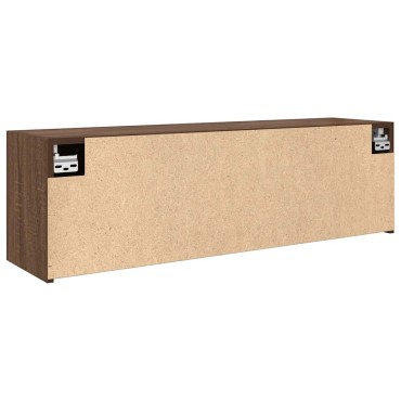 vidaXL ντουλάπι τοίχου μπάνιου καφέ δρυς 100x25x30cm