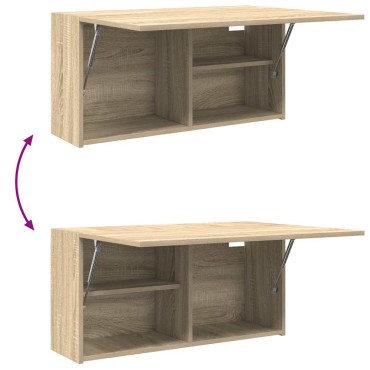 vidaXL Ντουλάπι τοίχου μπάνιου Sonoma Oak 80x25x40cm 1 τεμ.