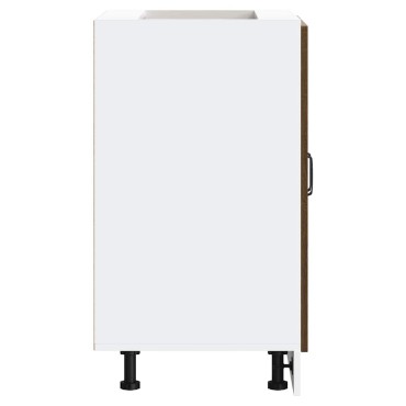 vidaXL Ντουλάπι βάσης νεροχύτη Kalmar Καφέ δρυς 60x46x81,5cm 1 τεμ.