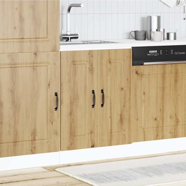 vidaXL Ντουλάπι βάσης νεροχύτη Kalmar Αρτισιανή Δρυς 60x46x81,5cm 1 τεμ.