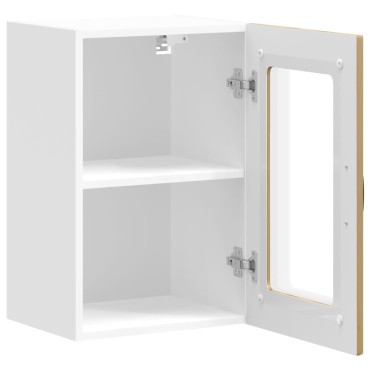 vidaXL Ντουλάπι κουζίνας με γυάλινη πόρτα "Kalmar" Artisan Oak 40x31x60cm 1 τεμ.