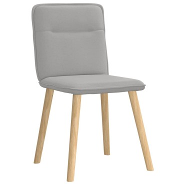 vidaXL Καρέκλες τραπεζαρίας 6 τεμ. Cloud Grey Fabric 45x54x86 cm