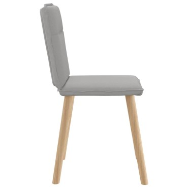 vidaXL Καρέκλες τραπεζαρίας 6 τεμ. Cloud Grey Fabric 45x54x86 cm
