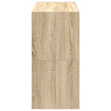vidaXL Ράφια παπουτσιών 2 τμχ στοιβαζόμενα Sonoma Oak 60x30x30,5cm