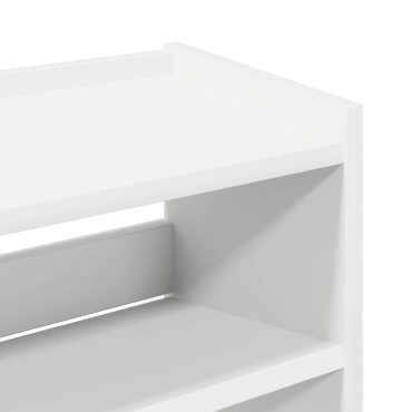 Ράφι παπουτσιών vidaXL Λευκό 60x25x62cm Κατασκευασμένο ξύλο