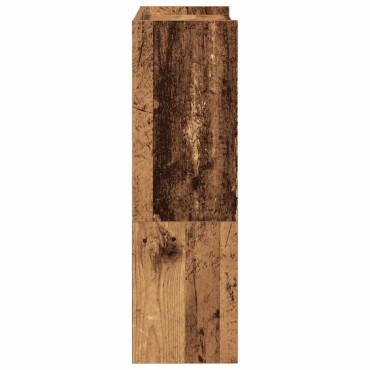 Ράφι παπουτσιών vidaXL Παλιό ξύλο 60x25x81cm Κατασκευασμένο ξύλο