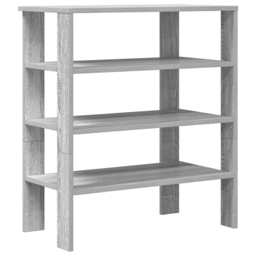 Ράφι παπουτσιών vidaXL Γκρι Sonoma 61x32x70cm Κατασκευασμένο ξύλο