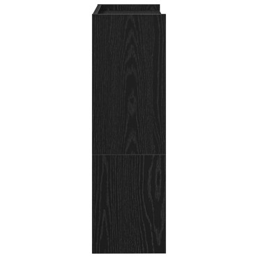 Ράφι παπουτσιών vidaXL Μαύρο 60x25x81cm Κατασκευασμένο ξύλο
