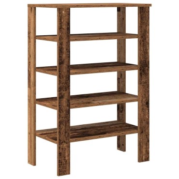 Ράφι παπουτσιών vidaXL Παλιό ξύλο 61x32x87,5cm Κατασκευασμένο ξύλο