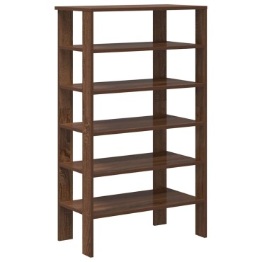vidaXL Ράφι παπουτσιών καφέ δρυς 61x32x105cm Κατασκευασμένο ξύλο