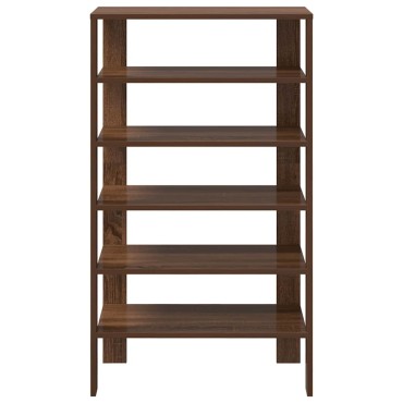 vidaXL Ράφι παπουτσιών καφέ δρυς 61x32x105cm Κατασκευασμένο ξύλο
