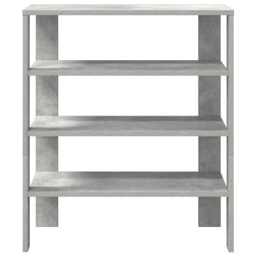 Ράφι παπουτσιών vidaXL Γκρι μπετόν 61x32x70cm Κατασκευασμένο ξύλο