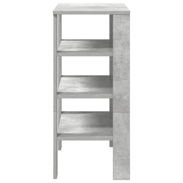 Ράφι παπουτσιών vidaXL Γκρι μπετόν 61x32x70cm Κατασκευασμένο ξύλο