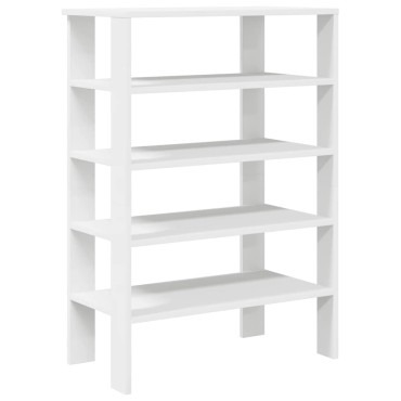 Ράφι παπουτσιών vidaXL Λευκό 61x32x87,5cm Κατασκευασμένο ξύλο