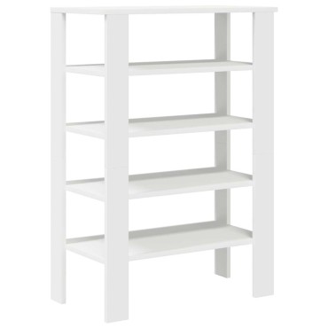 Ράφι παπουτσιών vidaXL Λευκό 61x32x87,5cm Κατασκευασμένο ξύλο