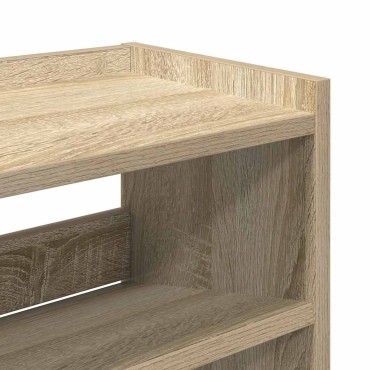 Ράφι παπουτσιών vidaXL Sonoma Oak 80x25x62cm Κατασκευασμένο ξύλο