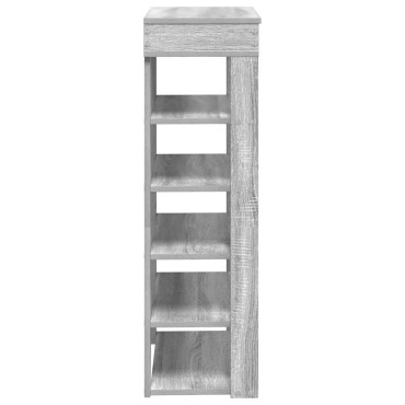 Ράφι παπουτσιών vidaXL Γκρι Sonoma 60x30x98cm Κατασκευασμένο ξύλο