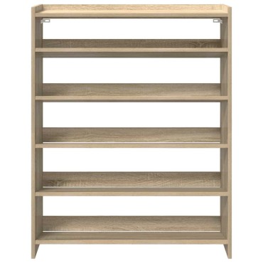 Ράφι παπουτσιών vidaXL Sonoma Oak 80x25x100cm Κατασκευασμένο ξύλο