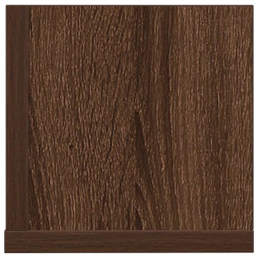 vidaXL Ράφια τοίχου 2 τεμ. καφέ δρυς 100x16,5x16,5cm Ξύλο μηχανής
