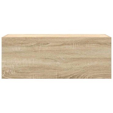 vidaXL Ντουλάπι τοίχου μπάνιου Sonoma Oak Κατασκευασμένο ξύλο 80x25x30 cm 1 τεμ.