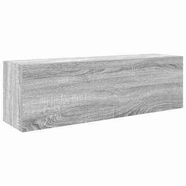 vidaXL Ντουλάπι τοίχου μπάνιου Γκρι Sonoma 100x25x30cm 1 τεμ.