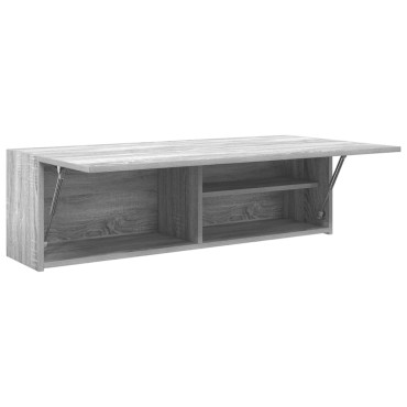 vidaXL Ντουλάπι τοίχου μπάνιου Γκρι Sonoma 100x25x30cm 1 τεμ.