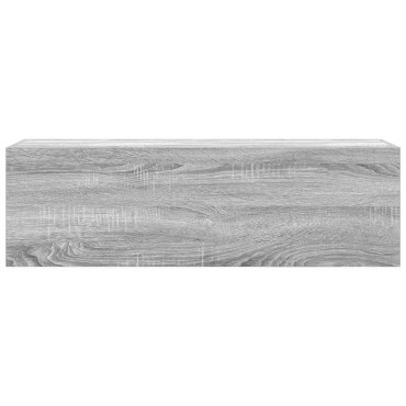 vidaXL Ντουλάπι τοίχου μπάνιου Γκρι Sonoma 100x25x30cm 1 τεμ.