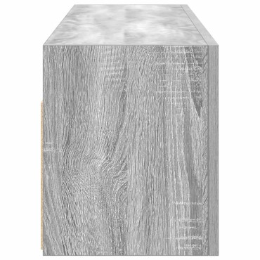 vidaXL Ντουλάπι τοίχου μπάνιου Γκρι Sonoma 100x25x30cm 1 τεμ.