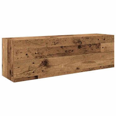 vidaXL Ντουλάπι τοίχου μπάνιου Παλιό ξύλο 100x25x30cm 1 τεμ.
