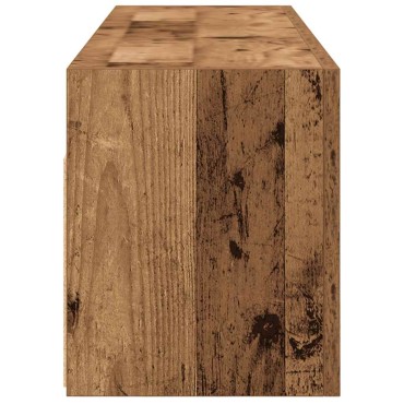 vidaXL Ντουλάπι τοίχου μπάνιου Παλιό ξύλο 100x25x30cm 1 τεμ.