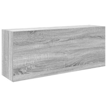 vidaXL Ντουλάπι τοίχου μπάνιου Γκρι Sonoma 100x25x40cm 1 τεμ.