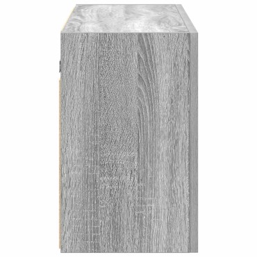vidaXL Ντουλάπι τοίχου μπάνιου Γκρι Sonoma 100x25x40cm 1 τεμ.