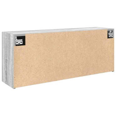 vidaXL Ντουλάπι τοίχου μπάνιου Γκρι Sonoma 100x25x40cm 1 τεμ.
