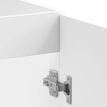 vidaXL Ντουλάπι βάσης νεροχύτη Kalmar Λευκό 80x46x81,5cm Επεξ. Ξύλο 1 τεμ.
