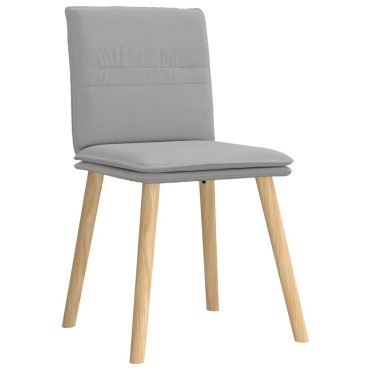 vidaXL Καρέκλες τραπεζαρίας 4 τεμ. Cloud Grey Fabric 45x54x86 cm
