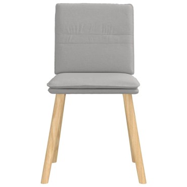 vidaXL Καρέκλες τραπεζαρίας 4 τεμ. Cloud Grey Fabric 45x54x86 cm