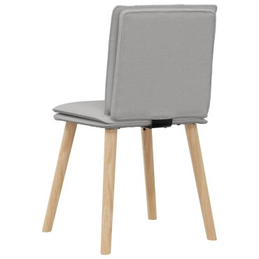 vidaXL Καρέκλες τραπεζαρίας 4 τεμ. Cloud Grey Fabric 45x54x86 cm