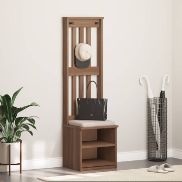 vidaXL Δέντρο χωλ "SANDENS" 45x40x159,5cmΠεύκο μασίφ ξύλο