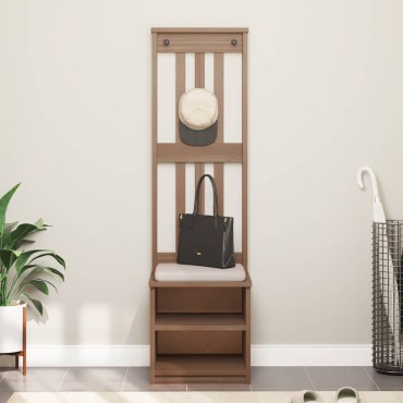 vidaXL Δέντρο χωλ "SANDENS" 45x40x159,5cmΠεύκο μασίφ ξύλο