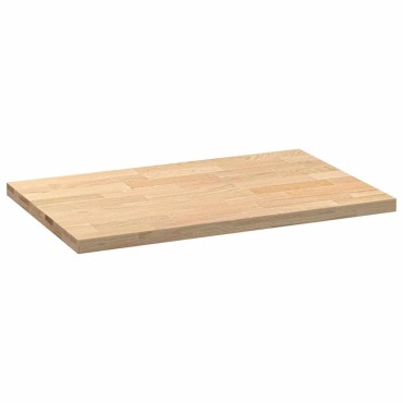 vidaXL πάγκος εργασίας κουζίνας 100x63,5x4cm στερεό δρυς ορθογώνιο
