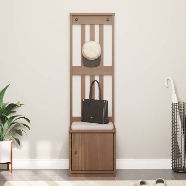 vidaXL Δέντρο χωλ "SANDENS" 45x40x159,5cmΠεύκο μασίφ ξύλο