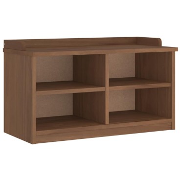 vidaXL Πάγκος διαδρόμου "SANDNES" 87x40x50cm Πεύκο μασίφ ξύλο 1 τεμ.